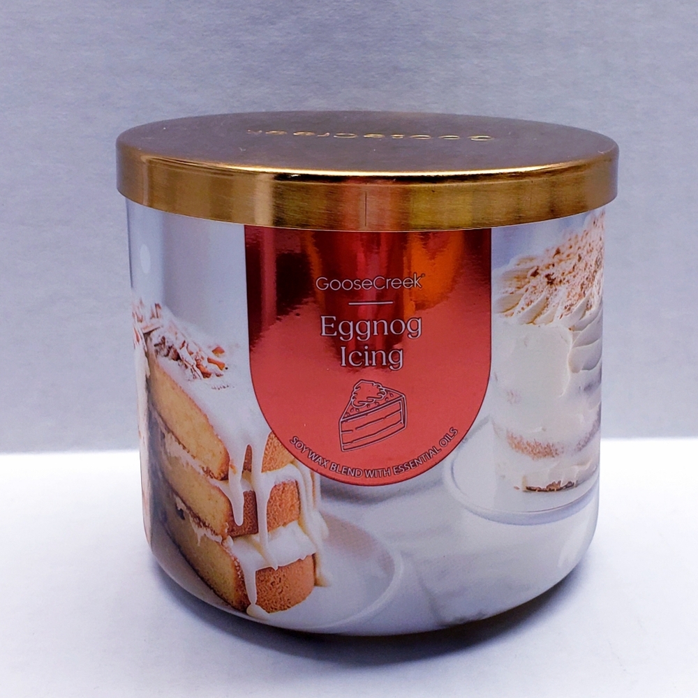 Goose Creek EGGNOG ICING Large 3-Wick Scented Candle, 14.5 oz